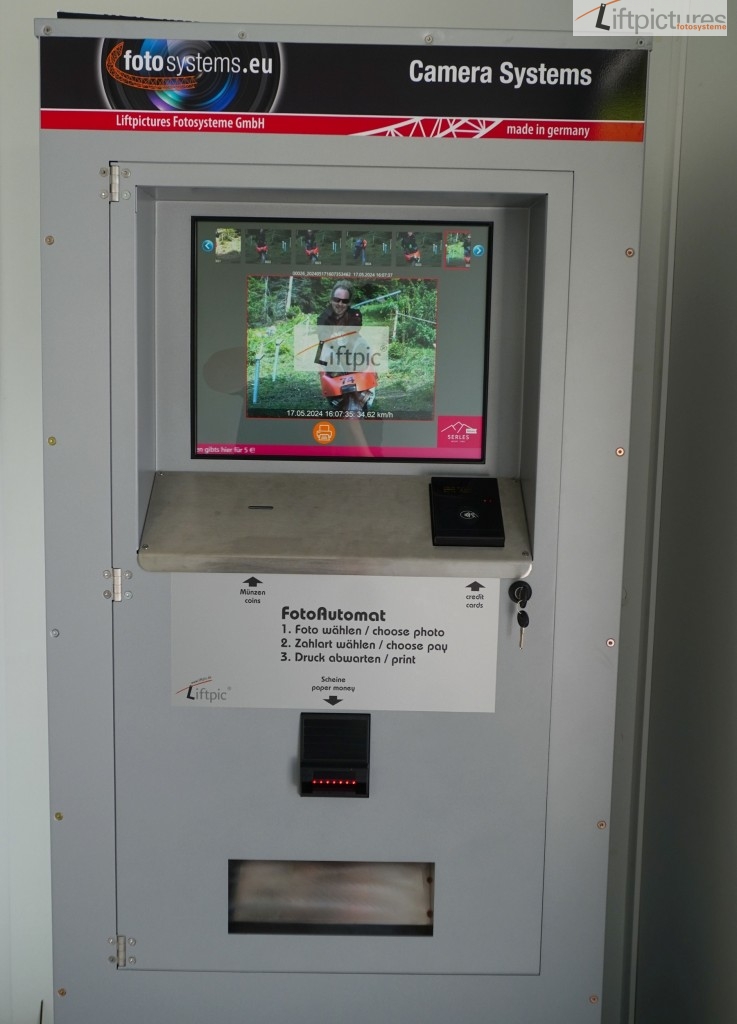 Fotoautomat an den Serlesbahnen von Liftpictures